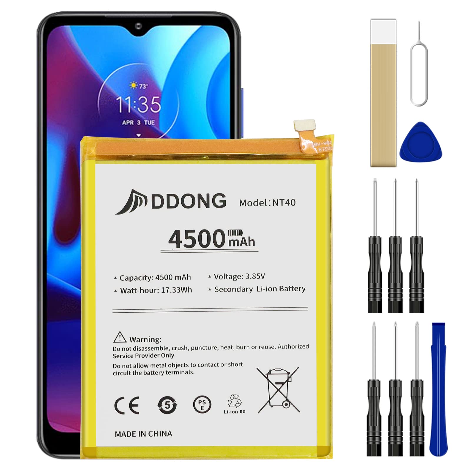 Amazon.com: DDONG Upgraded Li-Polymer Battery NT40 Battery